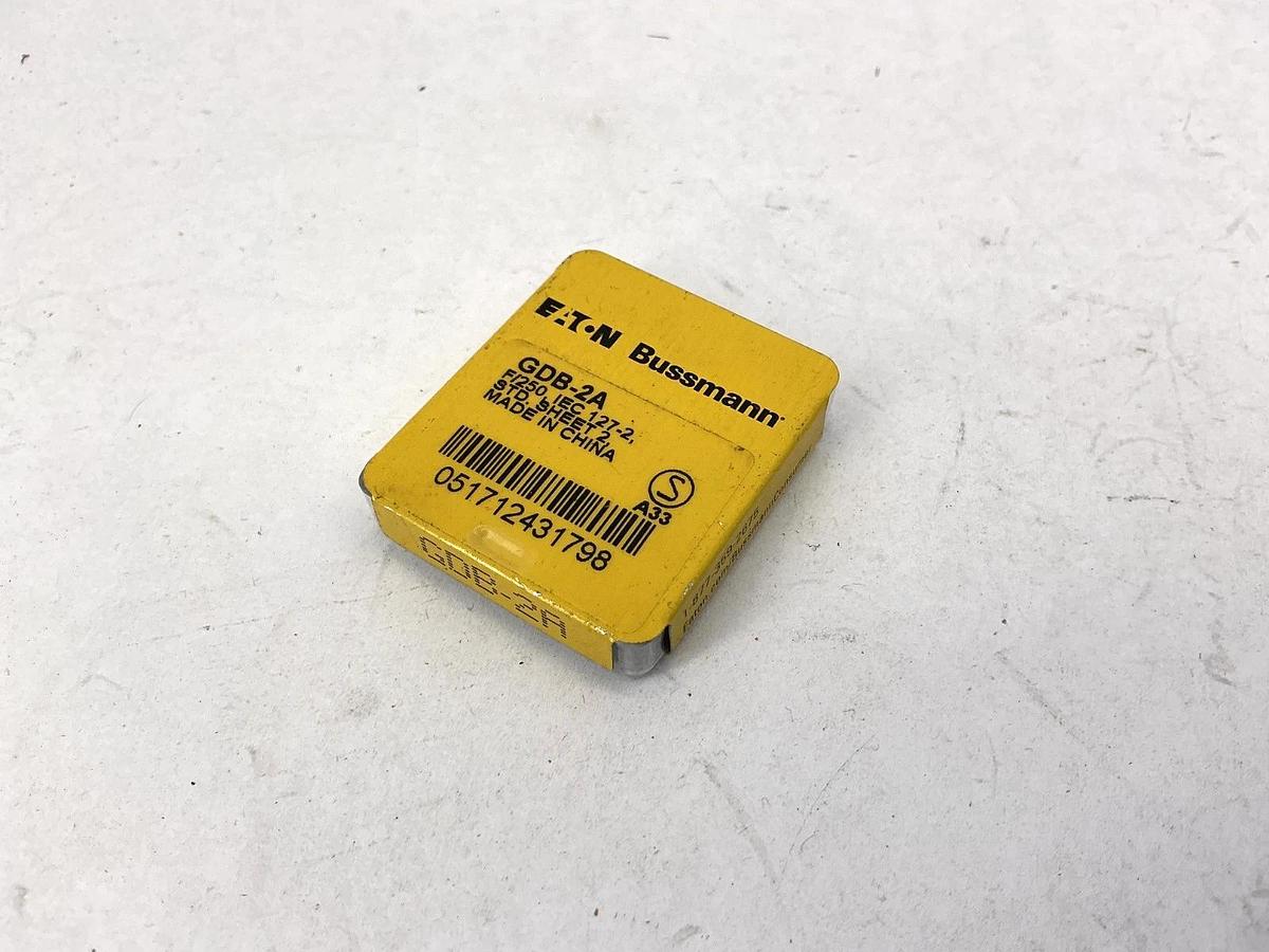 Lot of 20 New Bussmann GDB-2A Glass Mini Fuses 2A 250V