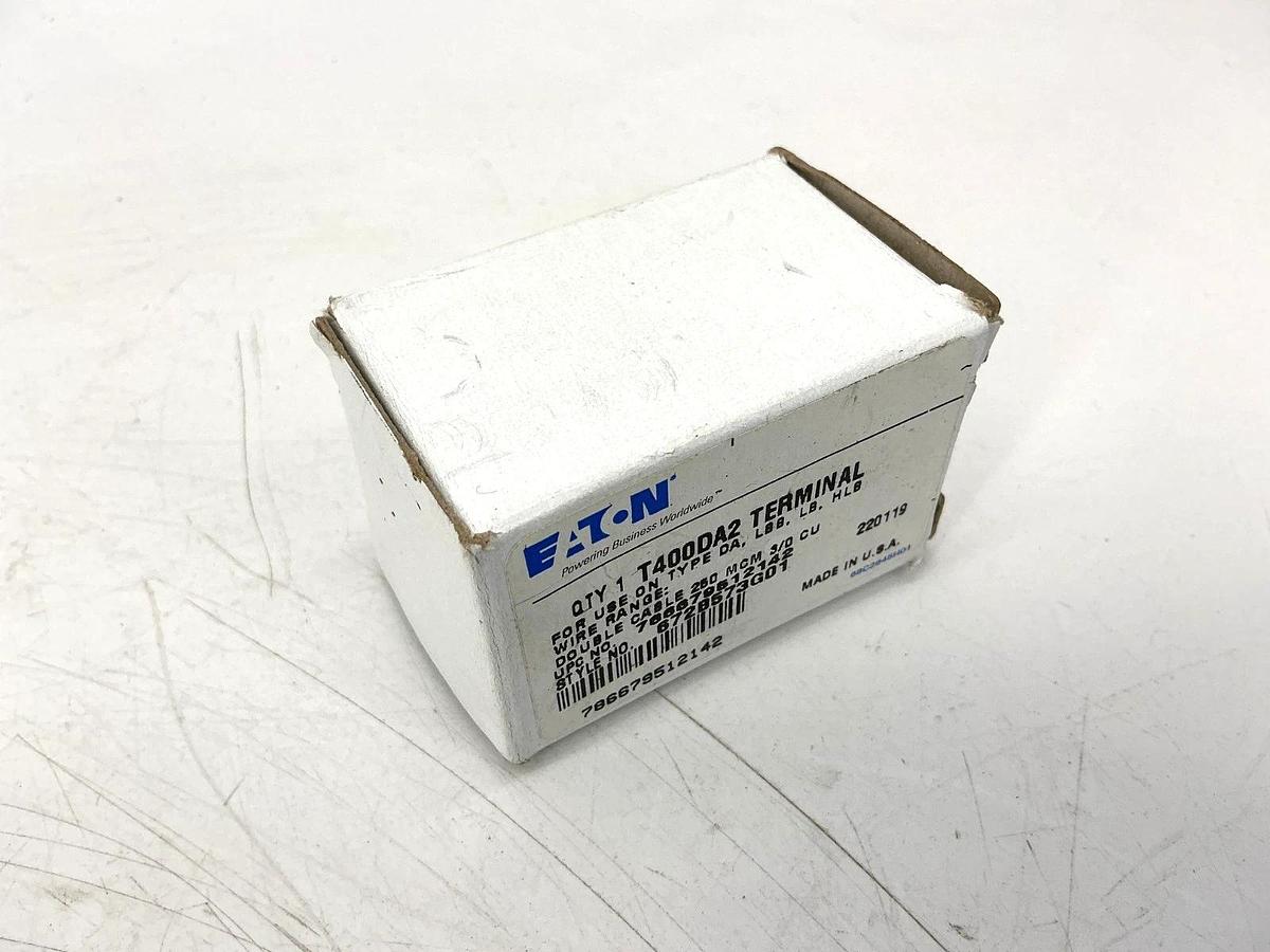 New Eaton T400DA2 Terminal Lug Wire Range: Double Cable 250MCM 3/0 CU 400A