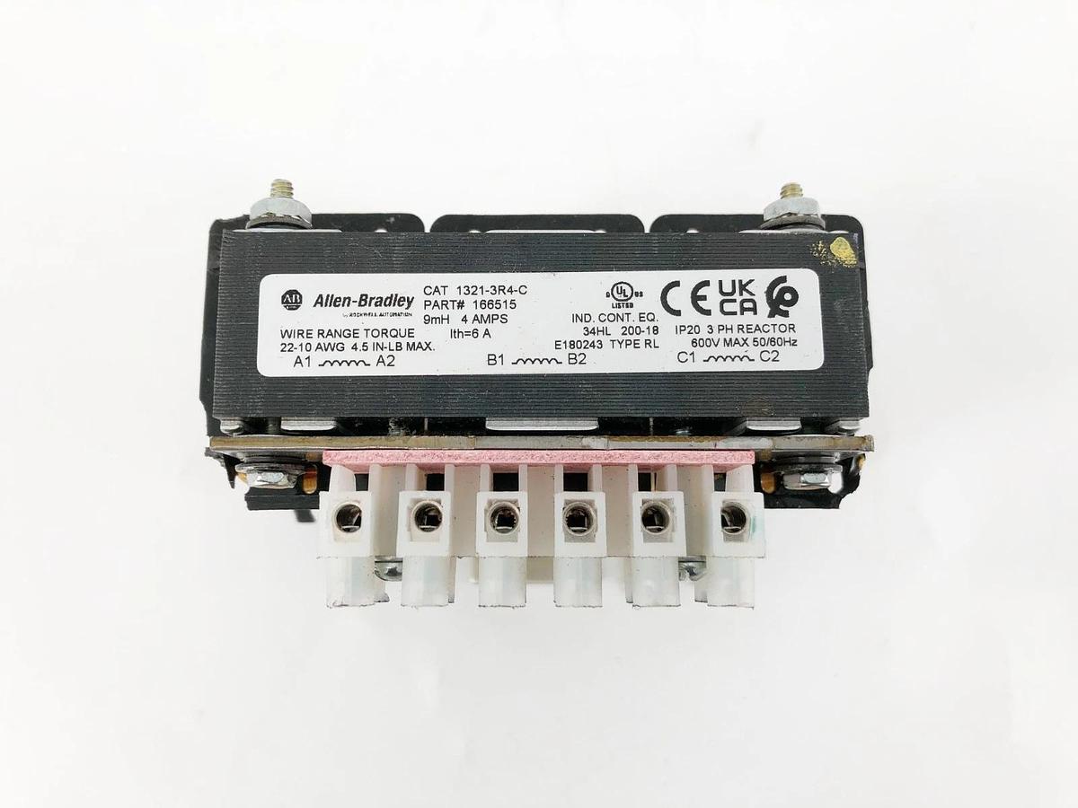 New Allen Bradley 1321-3R4-C Line Load Reactor 4A 600V 3PH 166515 - No Box