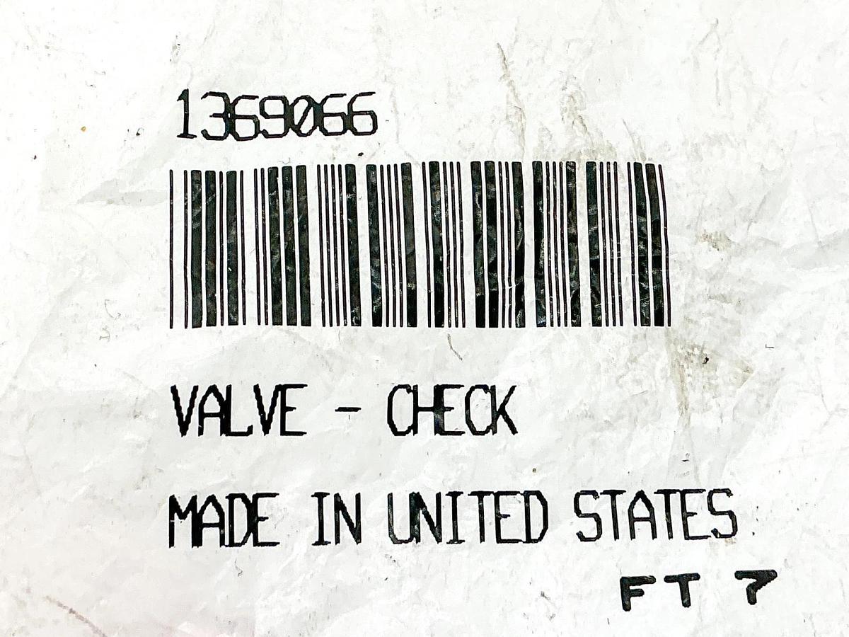 New Hyster 1369066 Check Valve