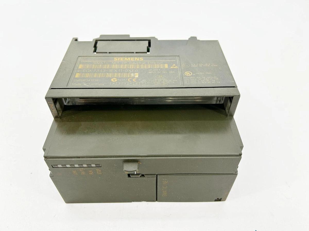 Used Siemens 6GK7343-1EX11-0XE0 PLC Module Industrial Ethernet 24V 0.6A