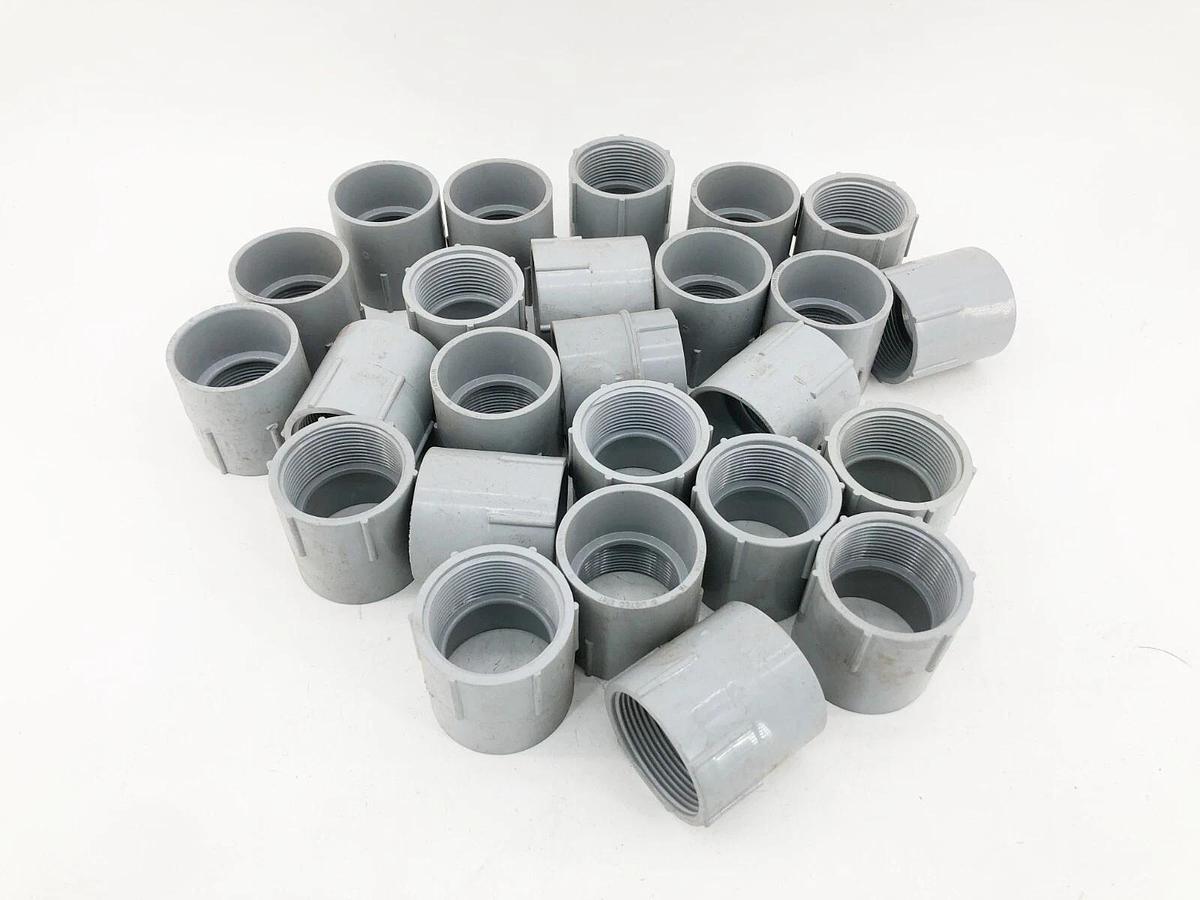 Lot of 25 New Kraloy FA15 Rigid PVC Conduit Female Adapters 1-1/2"