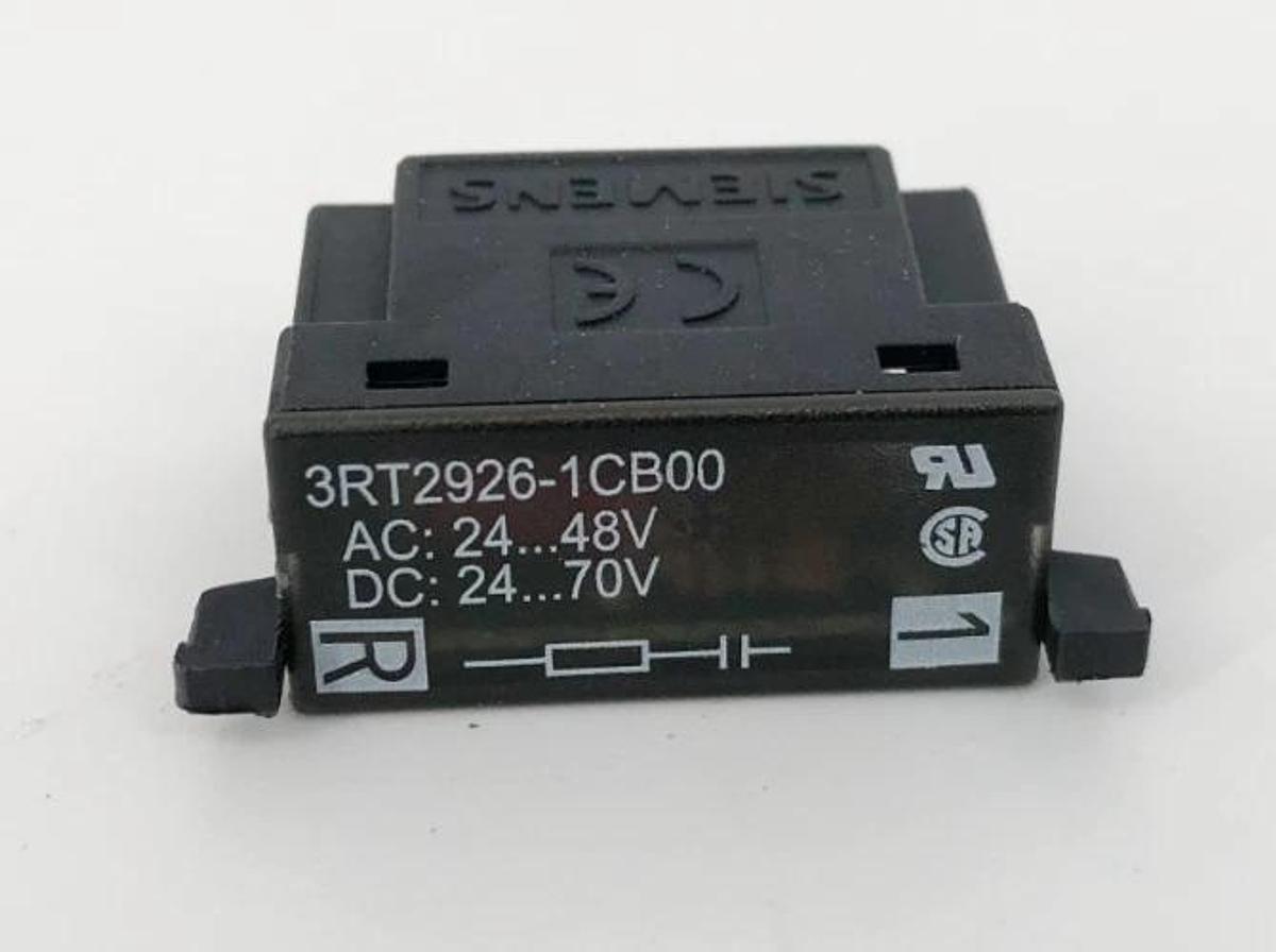 Lot of 2 New Siemens 3RT2926-1CB00 Surge Suppressors 24-48 VAC 24-70 VDC