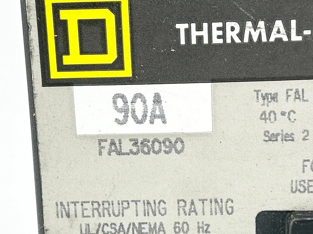 New Square D FAL36090 Circuit Breaker 3 Pole 600V 90A 60/60Hz