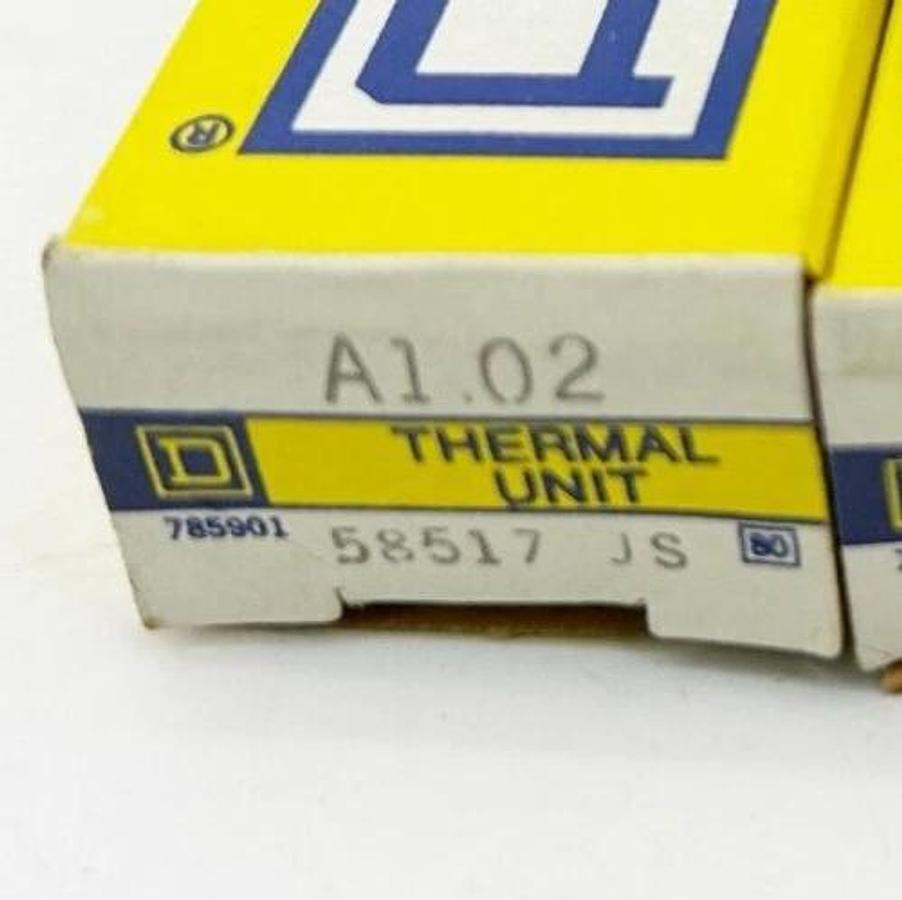 New Lot of 3 Square D A1.02 Heater Element Overload Relay