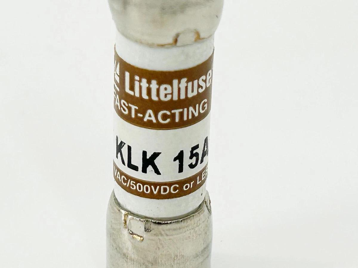 New Lot of 4 Littelfuse KLK-15 Fast Acting Fuse 15A 600V