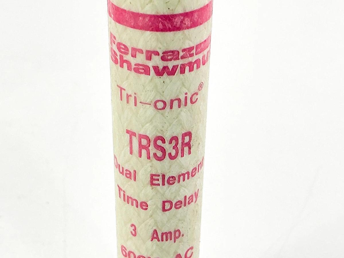 New Box of 10 Ferraz Shawmut TRS3R Dual Element Time Delay Fuse 3A 600V