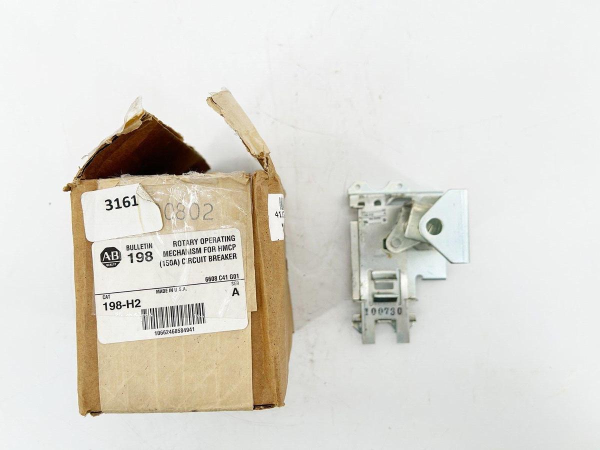 New Allen Bradley 198-H2 Circuit Breaker Mechanism Rotary Operated