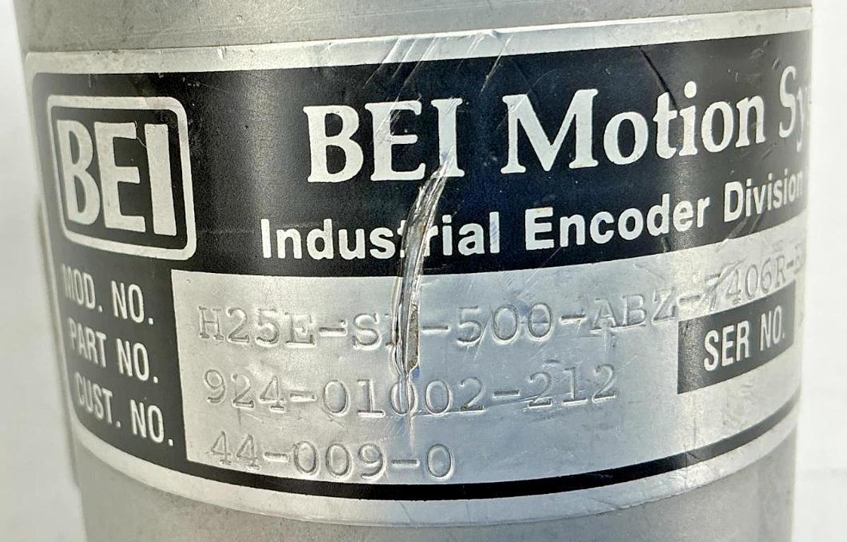 Used BEI H25E-SB-500-ABZ-7406R-EM16-S Encoder 7-Pin