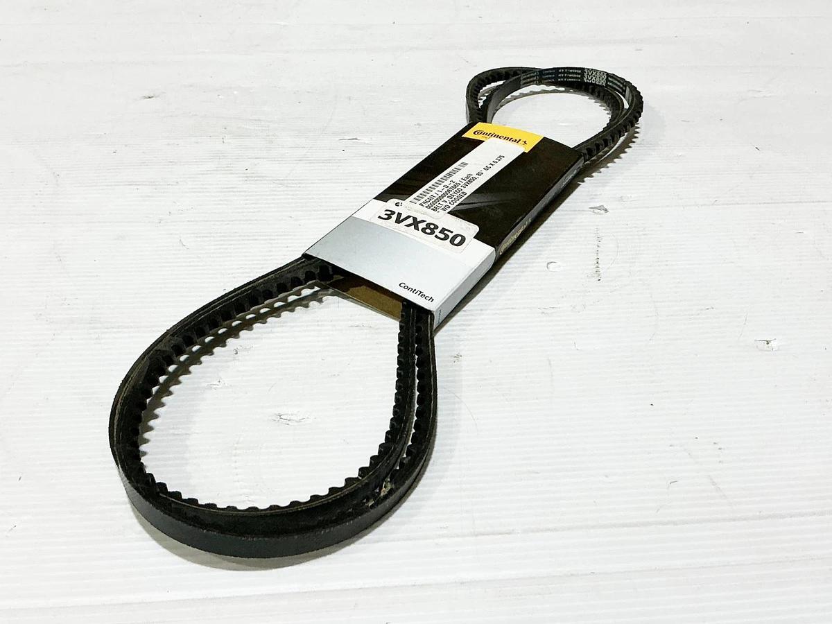 New Lot of 2 Continental 3VX850 Cogged V-Belt 85" OD 0.38Width 1 Rib - No Box