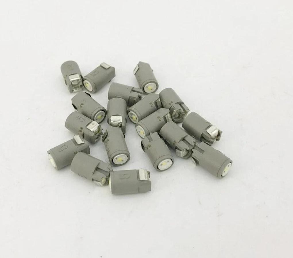 Lot of 19 New LATD-5JW IDEC White LED Bulbs 5VDC A6 16mm Unibody