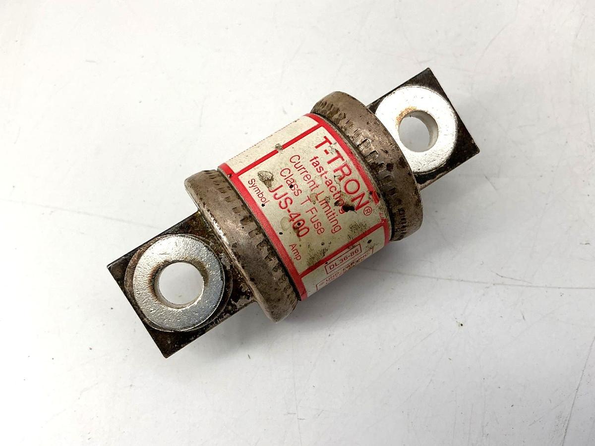 Used Bussmann JJS-400 T-Tron Fast-Acting Current-Limiting Class T Fuse 400A 600V