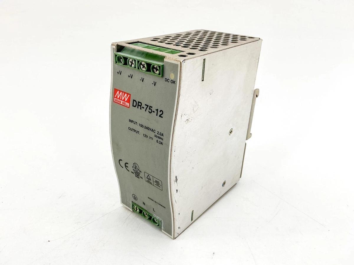 Used Meanwell R-75-12 Power Supply 100-240VAC 2A