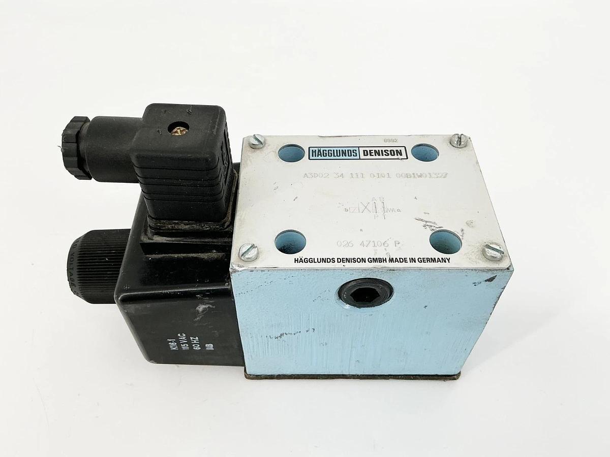 New Denison A3D02-34-111-0101-00B1W01327 Solenoid Valve 115V 60hZ 026 47106 P