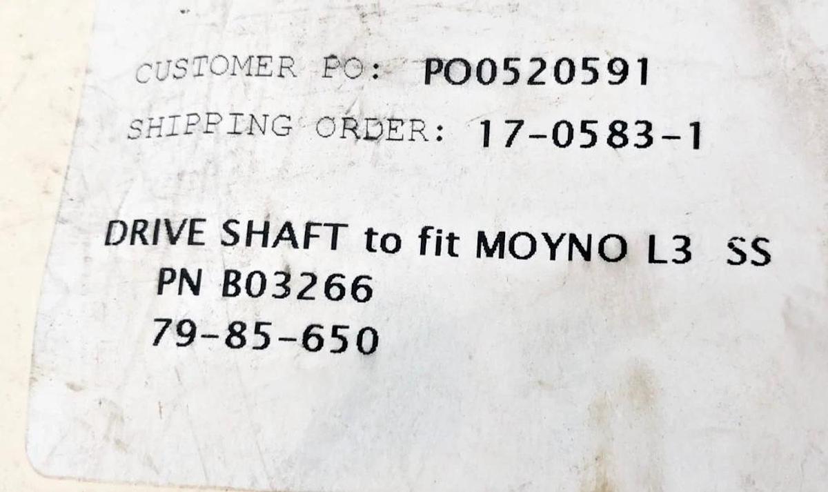New B03266 Drive Shaft for Moyno L3 Stainless Steel - No Box