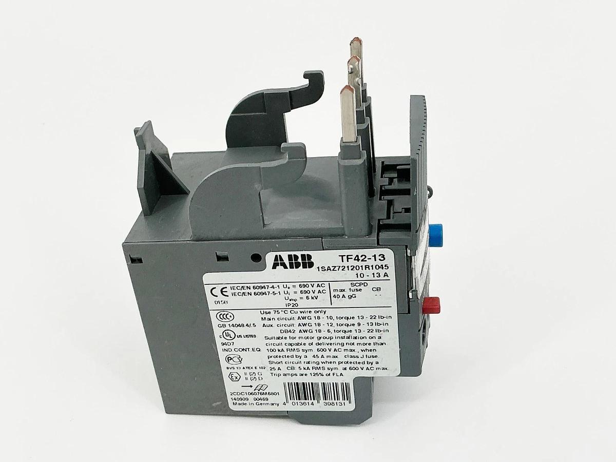 Used ABB TF42-13 Thermal Overload Relay 3P 690V 13A