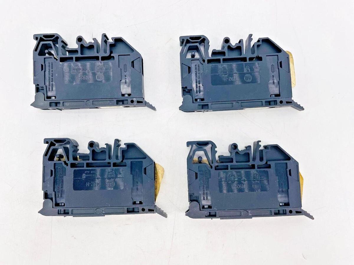 Lot of 4 New Allen Bradley 1492-H7 Terminal Block 300V