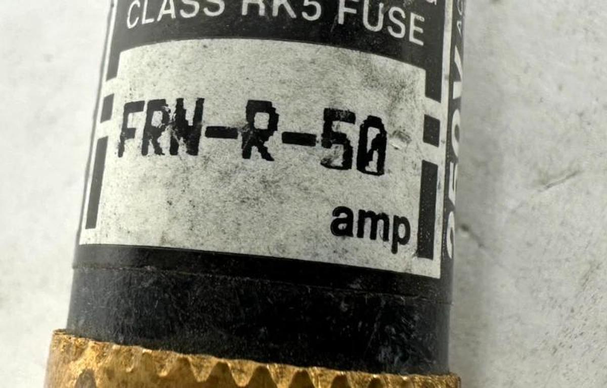 Lot of 4 Busmann FRN-R-50 Fusetron Dual-Elem Current-Limit Cl RK5 Fuse 50A 250V