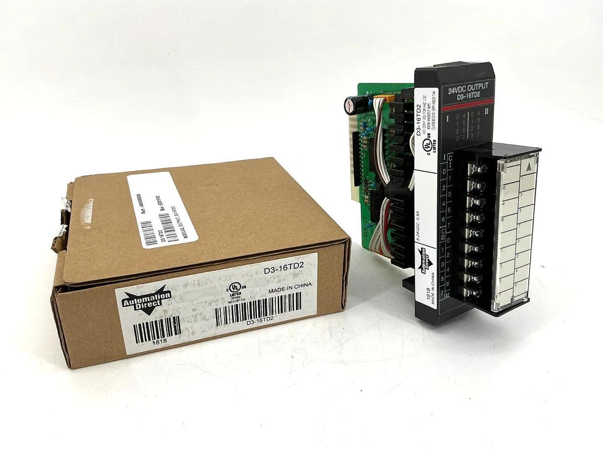 New Automation Direct D3-16TD2 Output Module 16-Point 5A 5-24VDC D316TD2