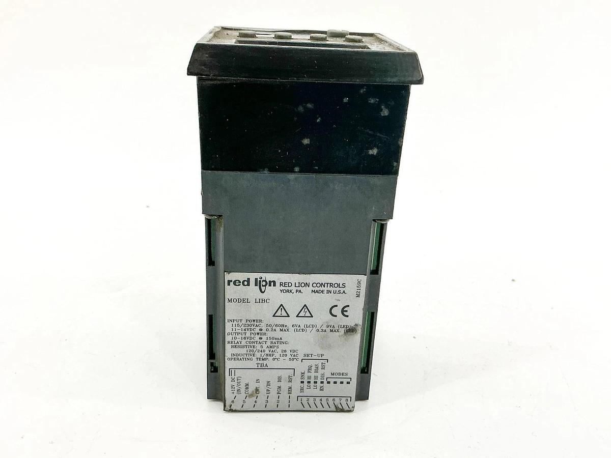 Used Red Lion Controls LIBC2000 Digital LCD Control 230V - Parts Only Missing Button