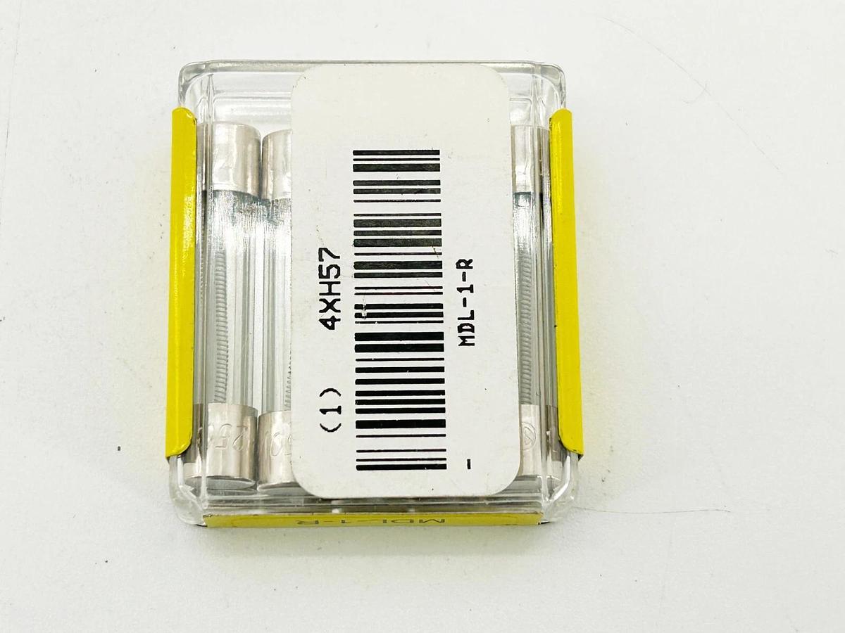 New Lot of 5 Bussmann MDL-1-R 250V 1A