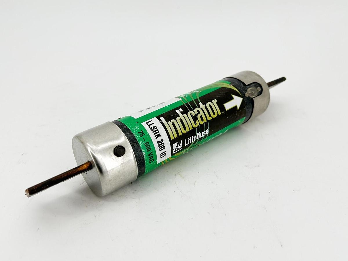 Used Littelfuse LLSRK200ID Time Delay Dual Element Fuse 200A 600V Class RK1