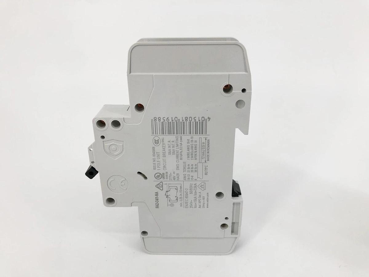 Box of 2 New Eaton FAZ-C4/1-NA Circuit Breakers 1 Pole 277V 4A