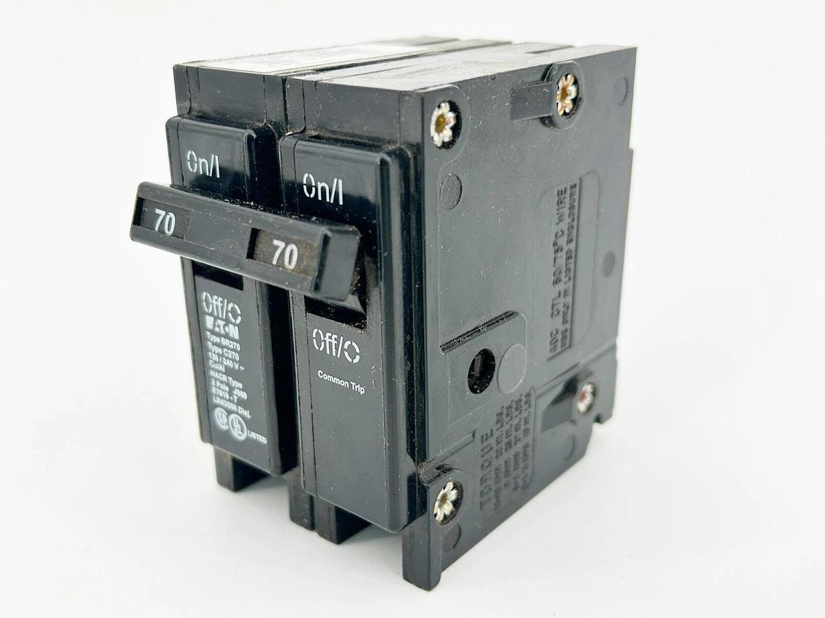 New Eaton BR270 Circuit Breaker 70A 240V 2 Pole