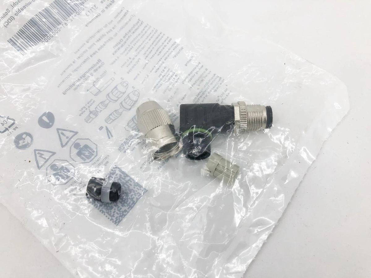 Lot of 2 New Murr Elektronik 7000-12561-0000000 Field Wireable MOSA M12 Male 90°
