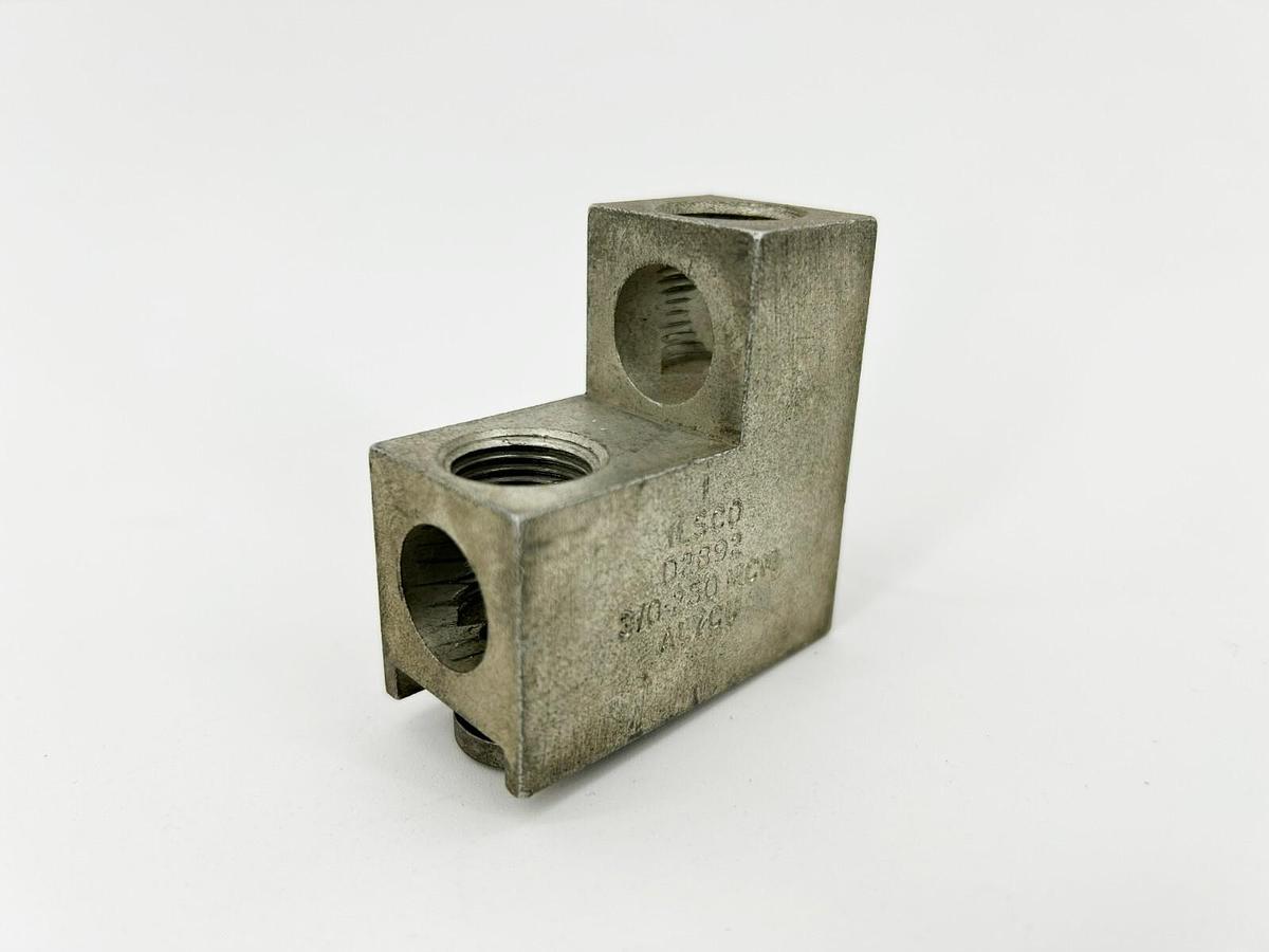 New lsco D2892 Lug Connector, 3/0-250 MCM AL9CU (Missing Hardware)