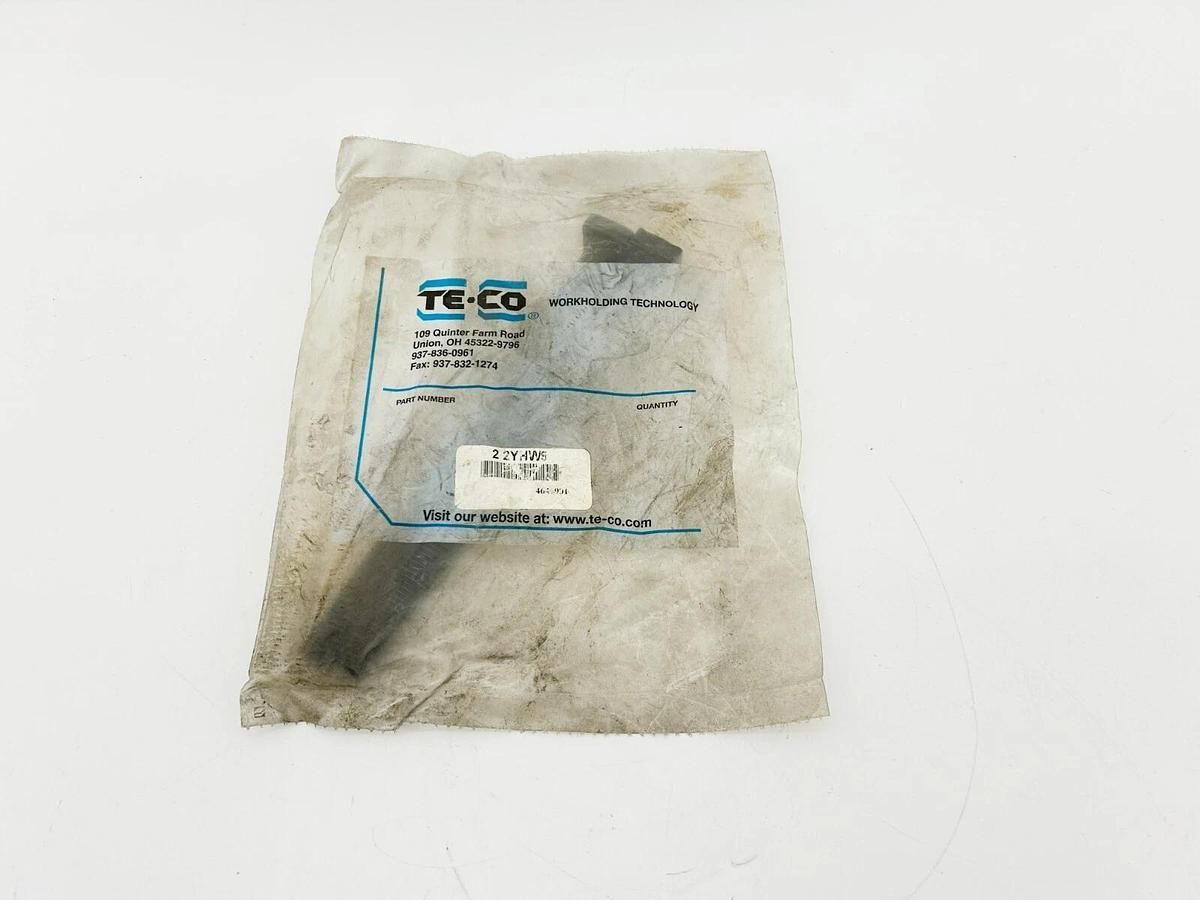 Lot of 2 New TE-CO 2YHW9 T-Bolts, Black Oxide 1/2" Thread Size, 2" Thread, 8" Lg