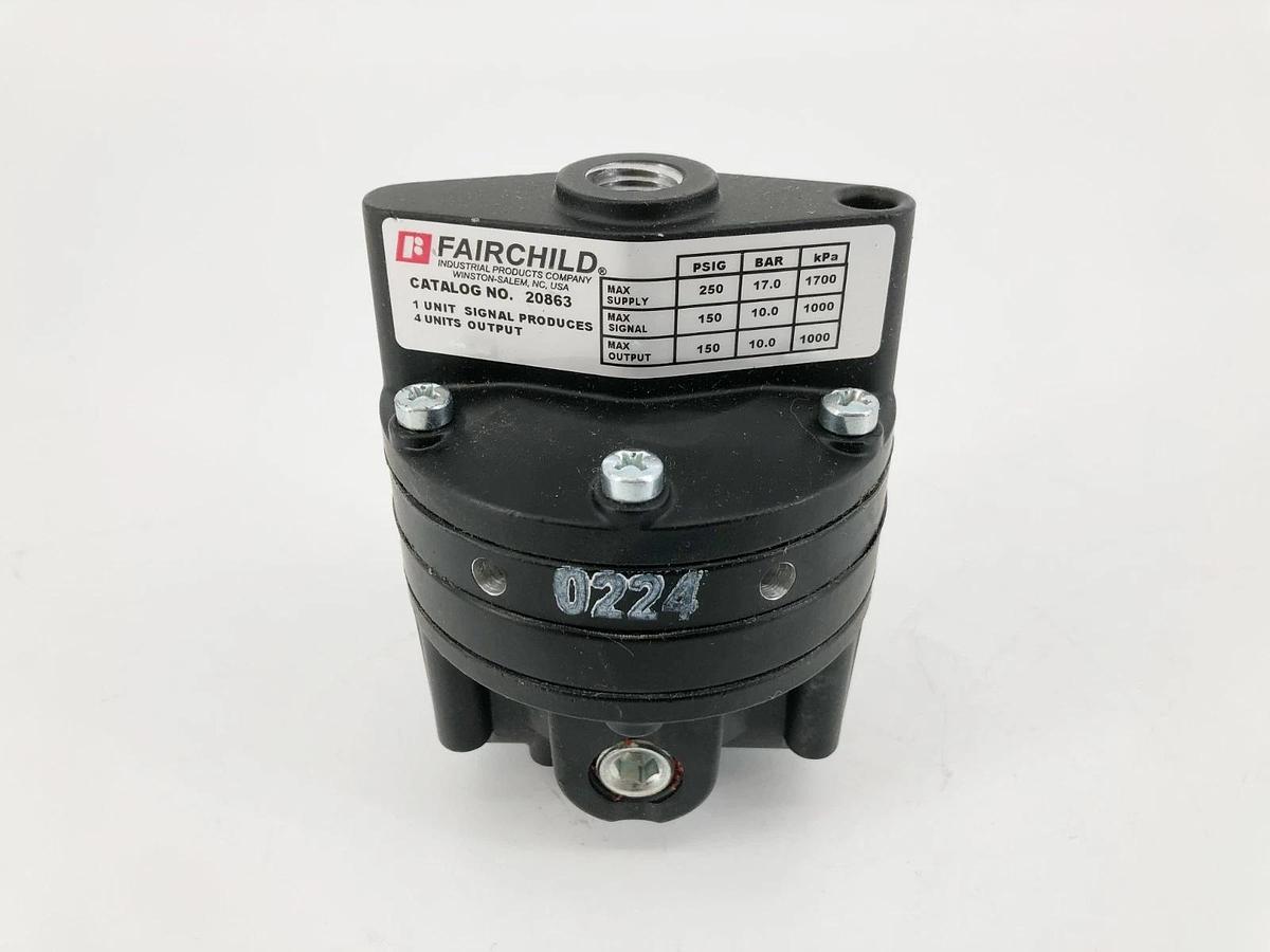 New Fairchild 20863 Volume Booster 1:4 Ratio 250psig - No Box