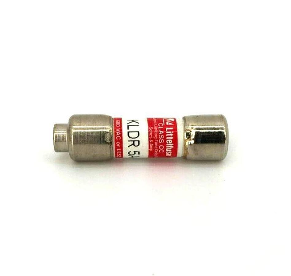 Lot of 3 New Littelfuse KLDR 5A Time Delay Fuses, 600VAC, Class CC