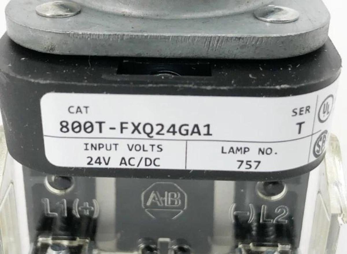 New Allen-Bradley 800T-FXQ24GA1 Ser. T Green Push-Pull Device 30mm 24VAC/DC
