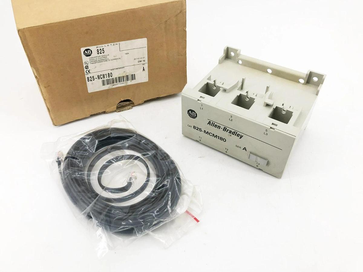 New Allen Bradley 825-MCM180 Ser. A Current Converter Module