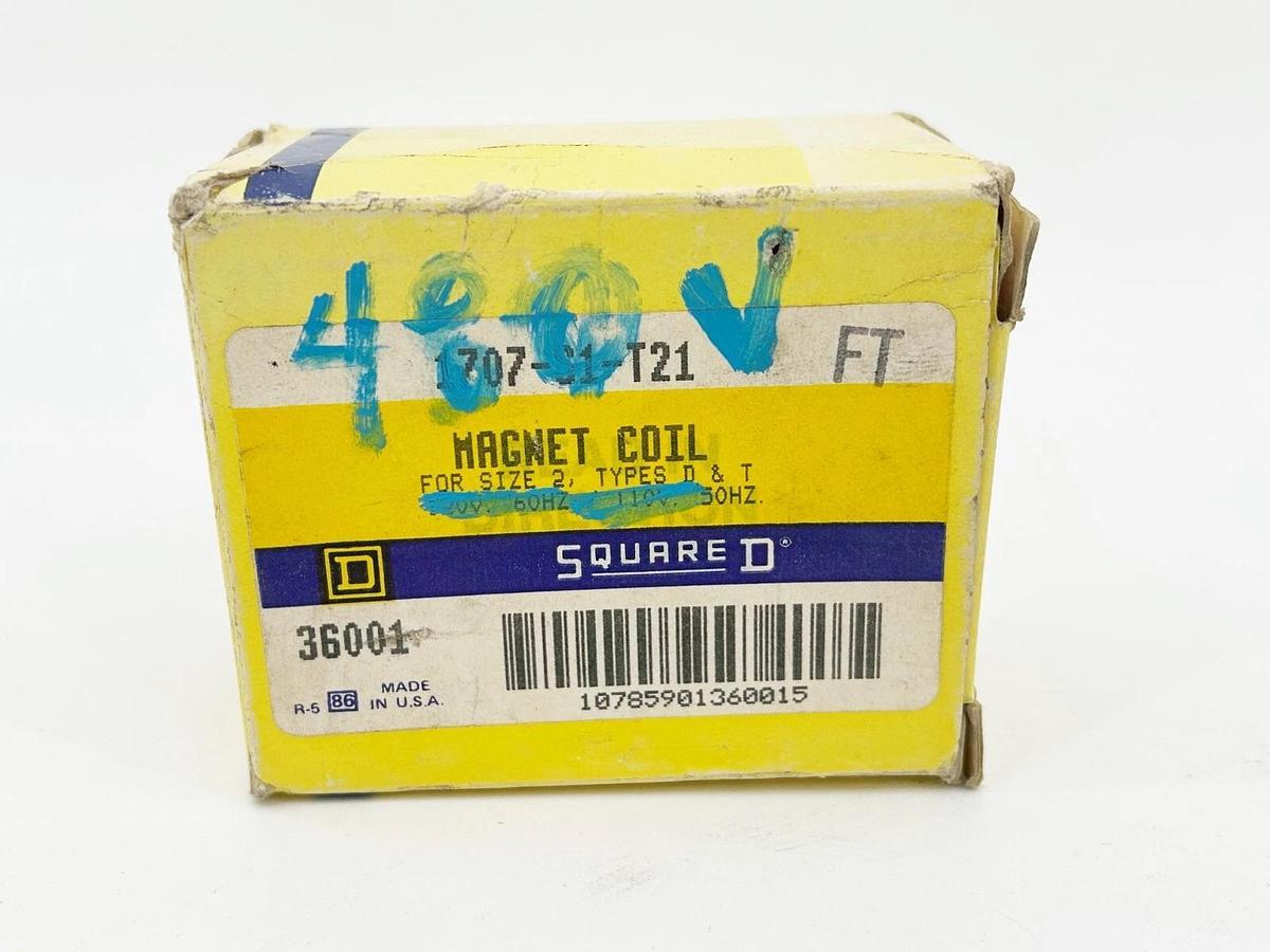 New Square D 1707-S1-T268 Magnetic Coil 480V 50/60Hz Size 2 Starter