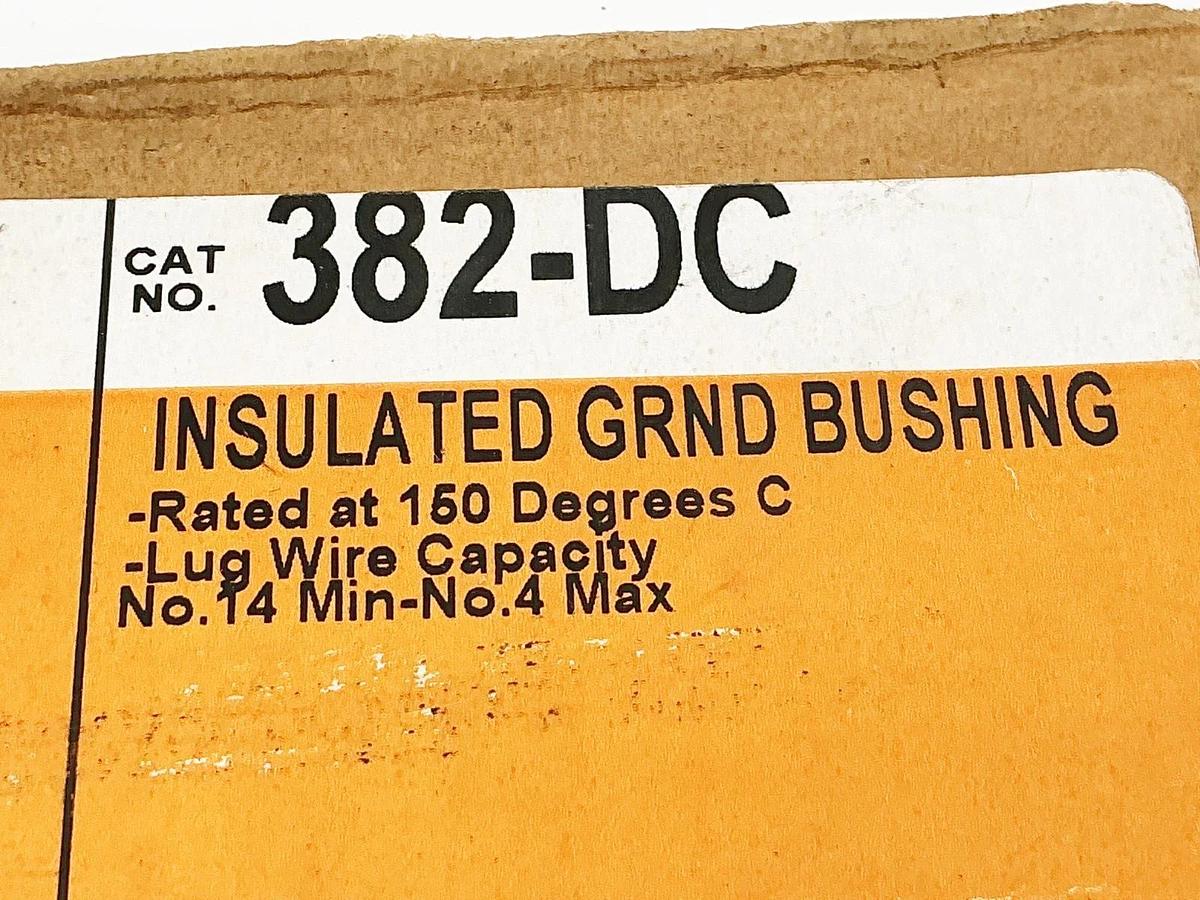 New Lot of 16 Bridgeport 382-DC Insulated GRND Bushings 3/4" 150 Degrees -No Box