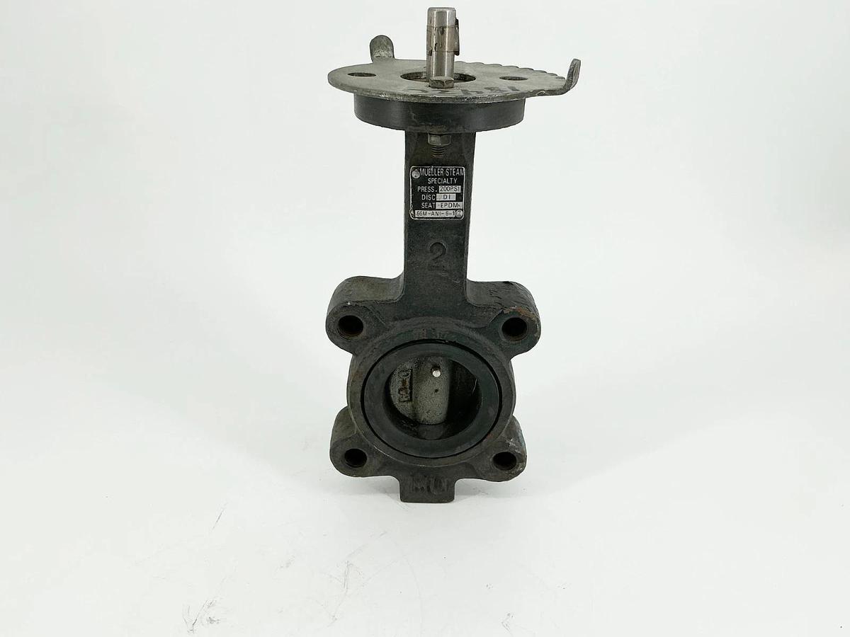 Used Mueller Steam 66M-ANI-6-1 Butterfly Valve 3" 200PSI Seat EPDM