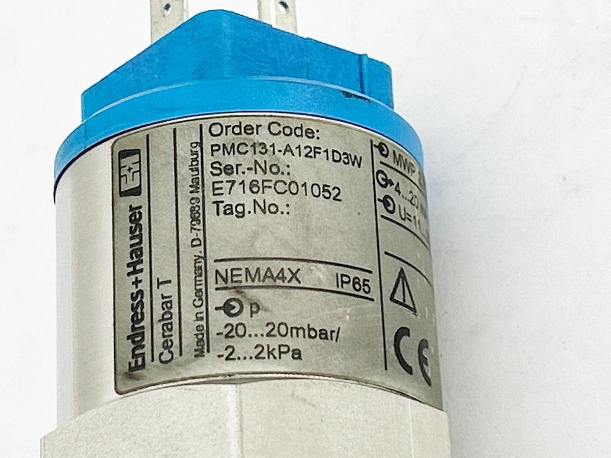 New Endress + Hauser PMC131-A12F1D3W Pressure Transducer 52001356 - No Box