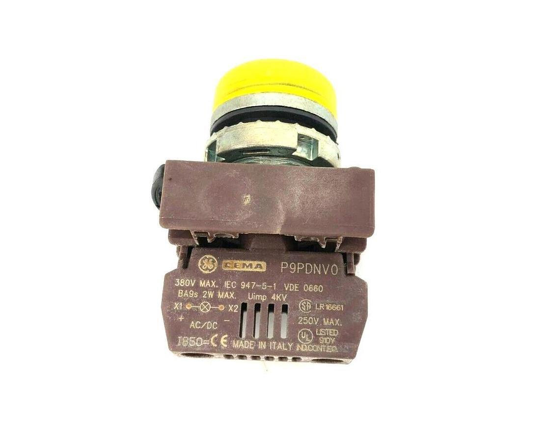 New GE General Electric P9MLGDAJL Pilot Light, Yellow Lens P9PDNV0