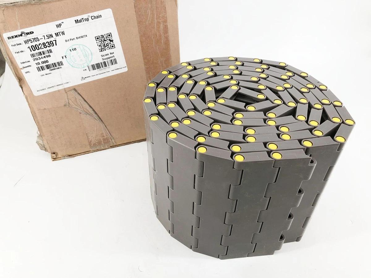 New Rexnord HP5705-7.5 MTW MatTop Chain 10 FT. 10028397 81416724