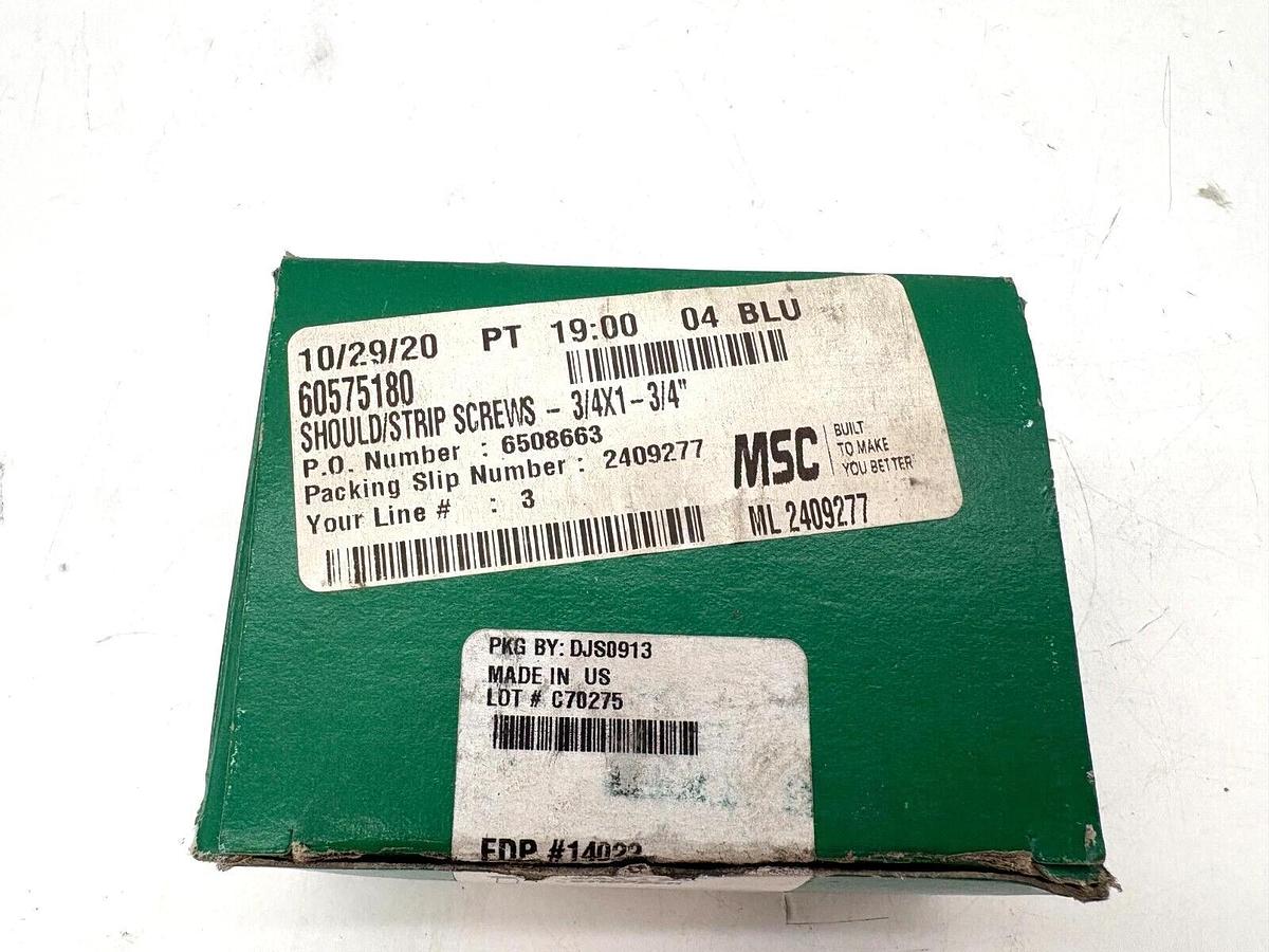 New MSC 60575180  5/8-11 Shoulder Screw 3/4 Sh. Dia. 1-3/4 Sh. Lngth. 3/8 Hex Dr