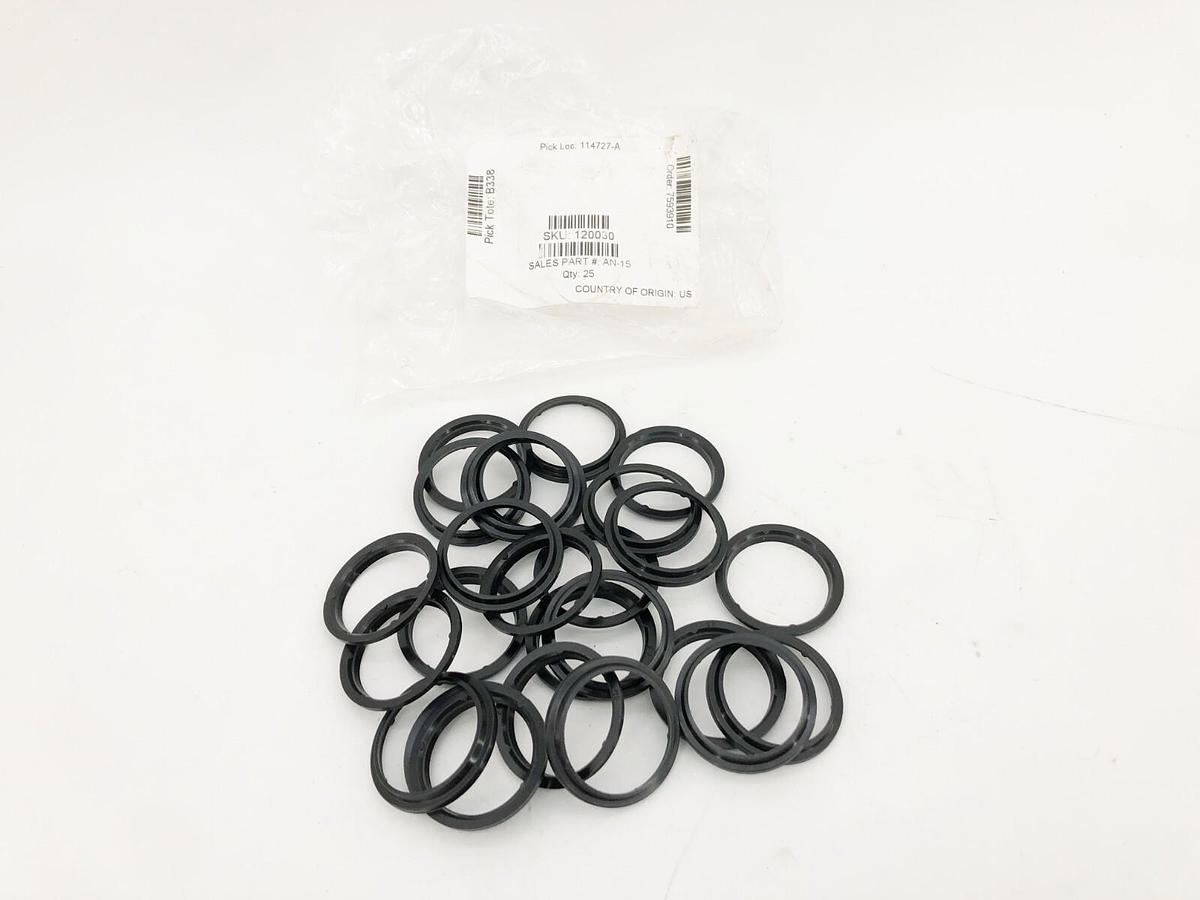 Lot of 25 New AN-15 Hydraulic Rod Wiper Seals