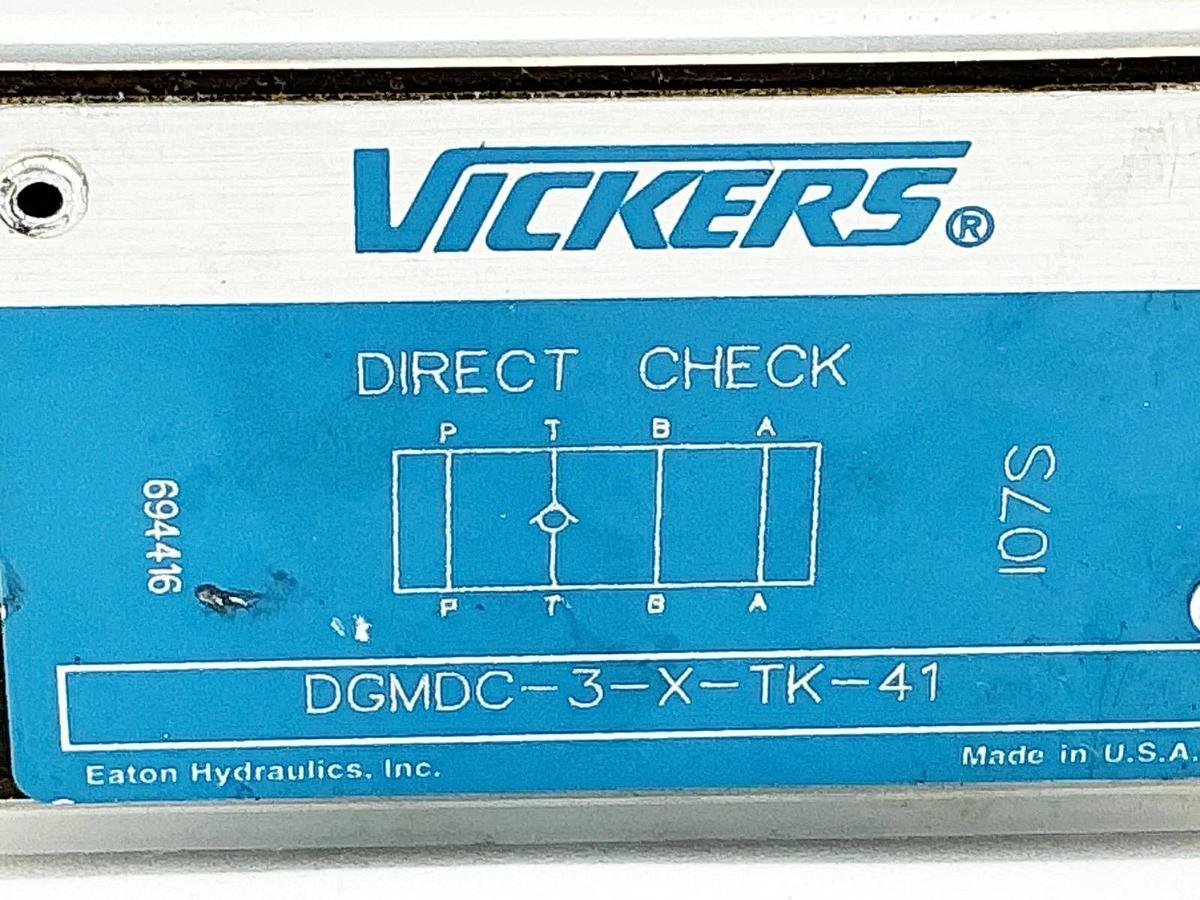 New Vickers DGMDC-3-X-TK-41 Direct Check Valve - No Box