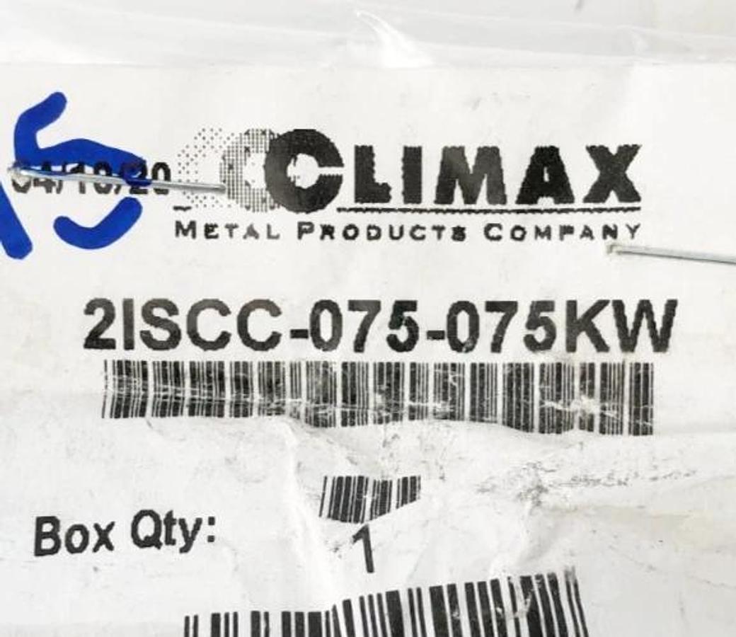 New Climax 2ISCC-075-075KW Two-Piece Coupling 3/4  ID 1-1/2  OD - No Box