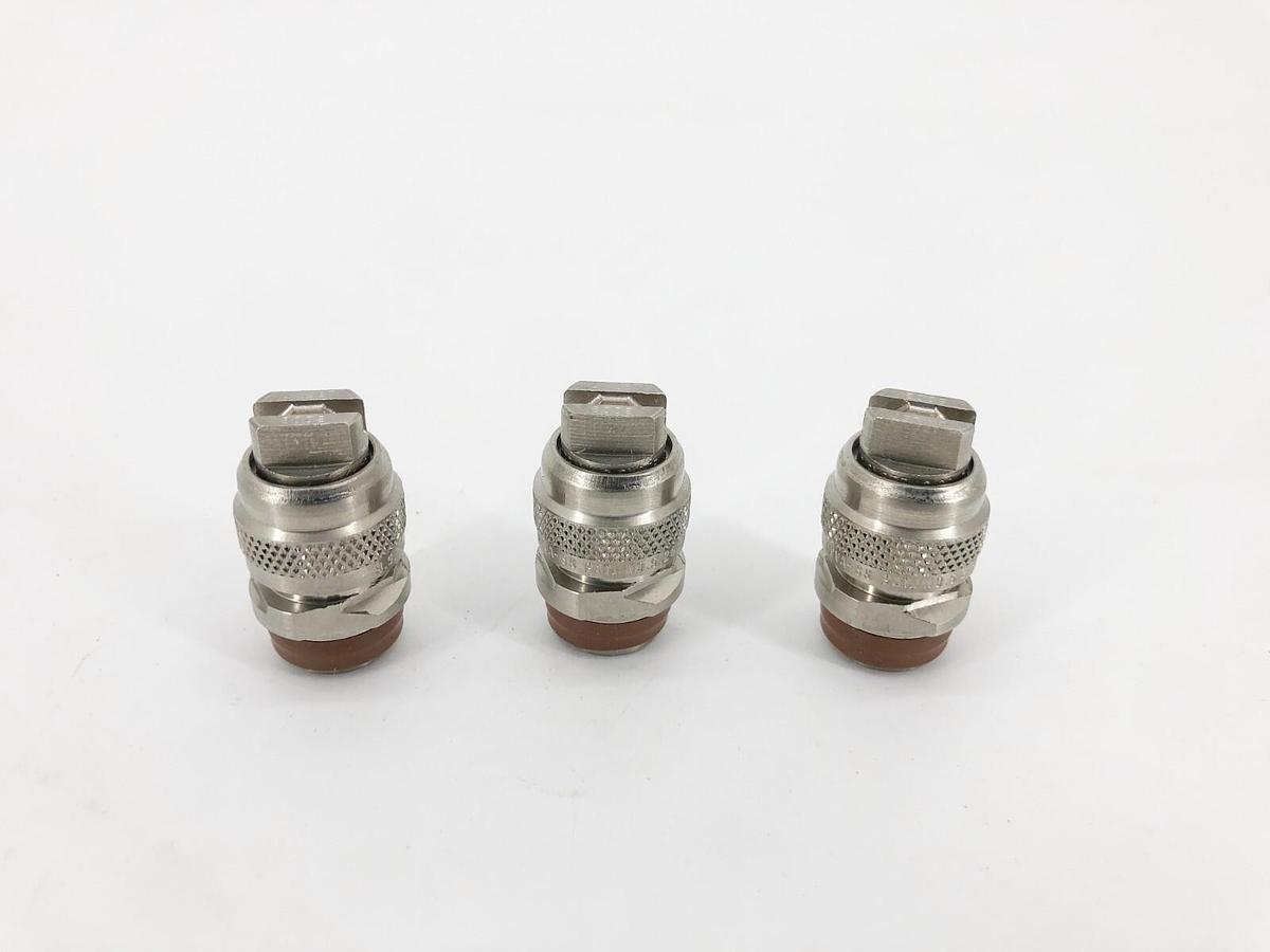 Lot of 3 New Spraying Systems QVVA-SS8002 VeeJet Spray Tips Stainless Steel