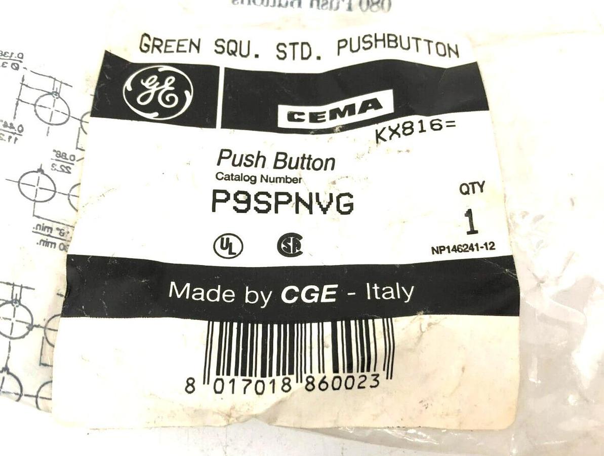 Lot of 2 New GE General Electric Misc. Pushbuttons P9MLGDALI P9SPNVG