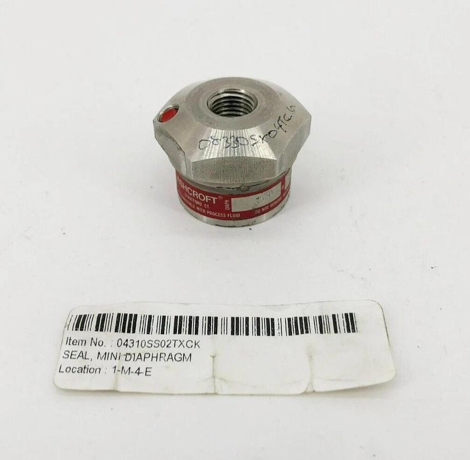 New Ashcroft 04310SS02TXCK Type 310 Diaphragm Seal 316L SS