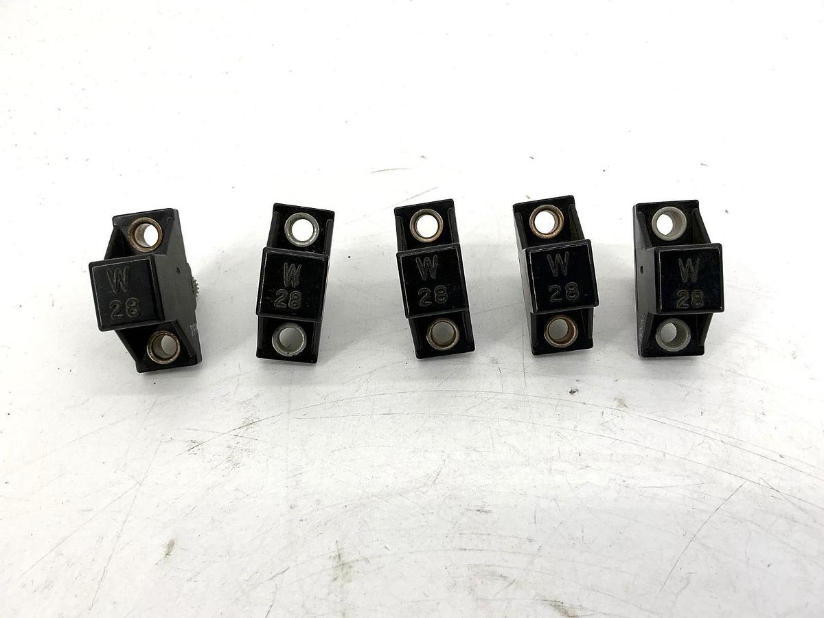 Used Lot of 5 Allen Bradley W28 Thermal Overload Relay Heater Element W-28