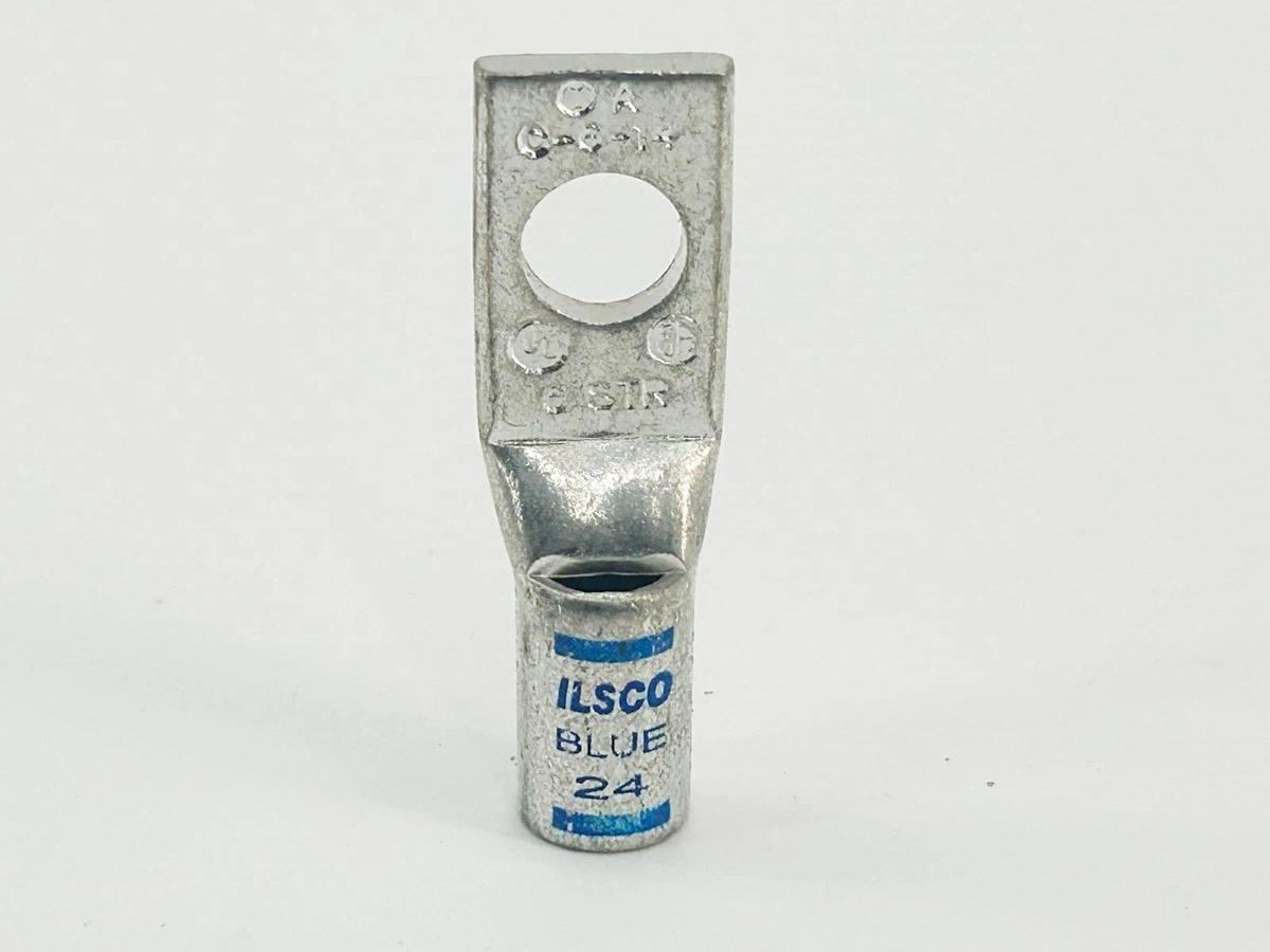 New Lot of 6 Ilsco C-6-14 Copper Compression Lug 6-STR Blue 24